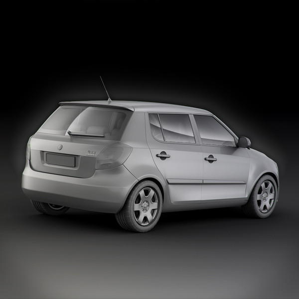 skoda fabia blueline dxf - Skoda Fabia BlueLine 5J by RTEwork